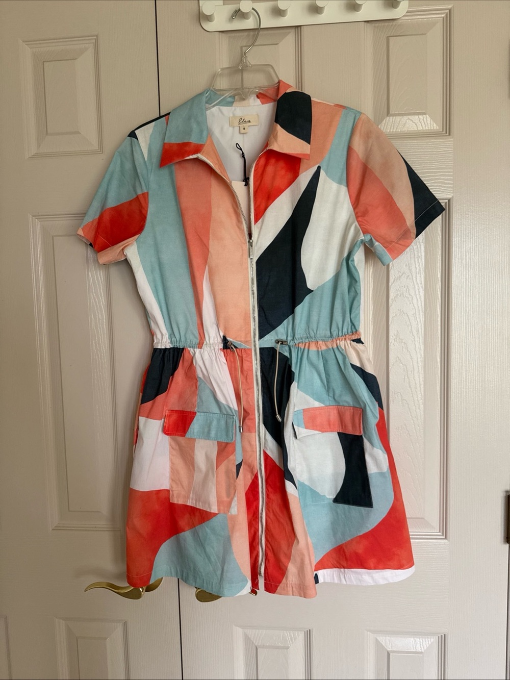 Elan Prismatic lined Dress in size S- NWT